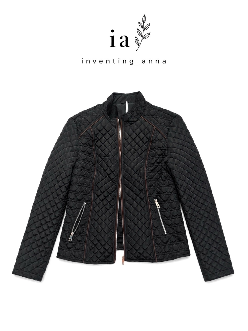 BELLIVERA Black Quilted Bomber Jacket w/Plush Lining and Pockets size M/ML